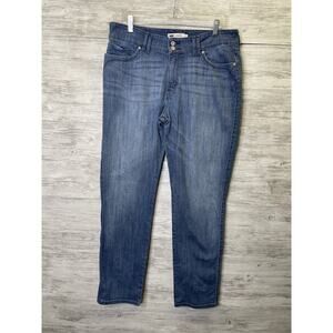Levis‎ Jeans Womens 16M Blue Mid Rise Skinny Stretch Denim Button Fly Pockets